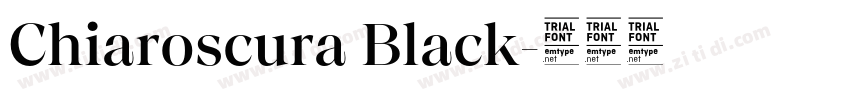 Chiaroscura Black字体转换